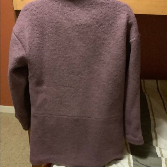 NWOT Princess Highway Millicent Double-Breasted Purple Wool Peacoat - Picture 6 of 11